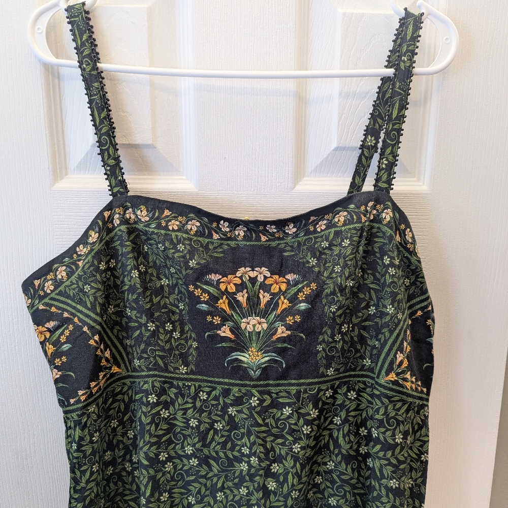 NWT Farm Rio Black Floral Dress, Size XL - Picture 6 of 11